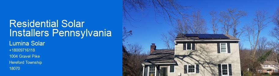 Residential Solar Installers Pennsylvania